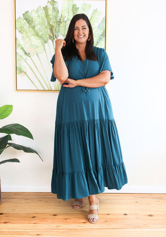 New Gracie Maxi Dress Emerald Green - Daisy’s Closet