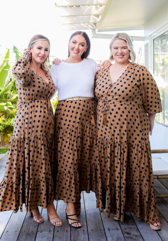 Ladies Long Sleeve Maxi Dress - Bump Friendly - Sizes 6 - 26