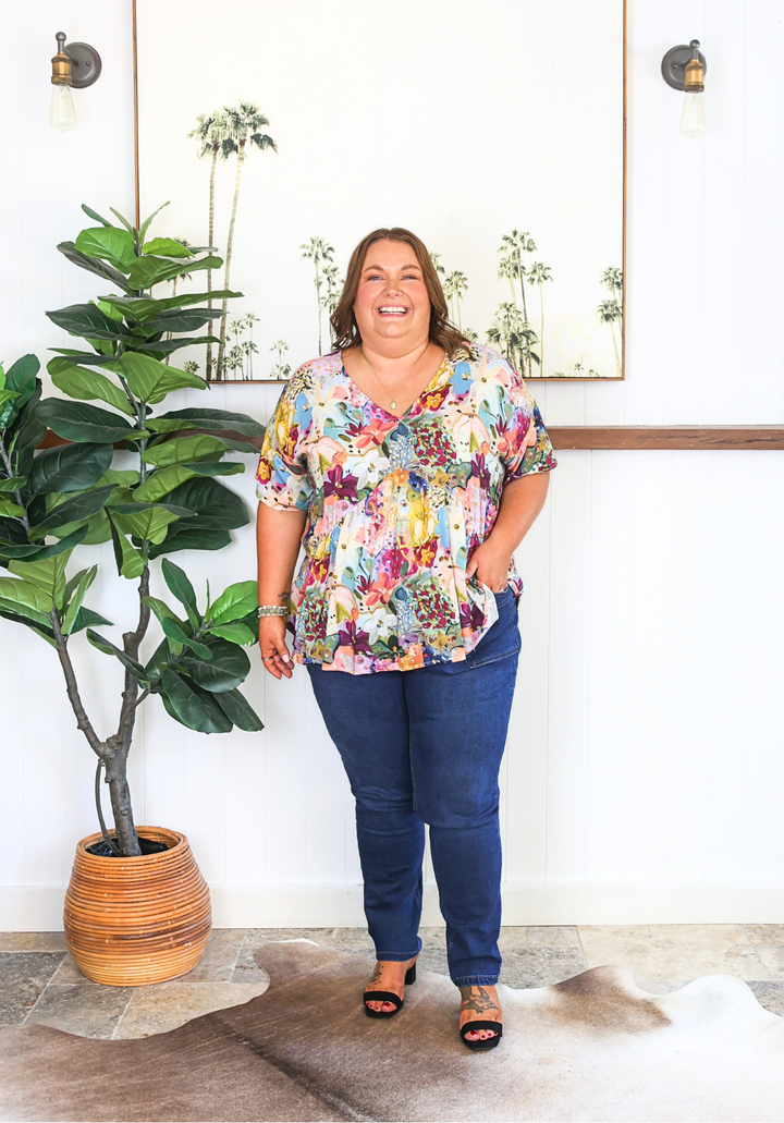 Remi Top Petal Print - Daisy’s Closet