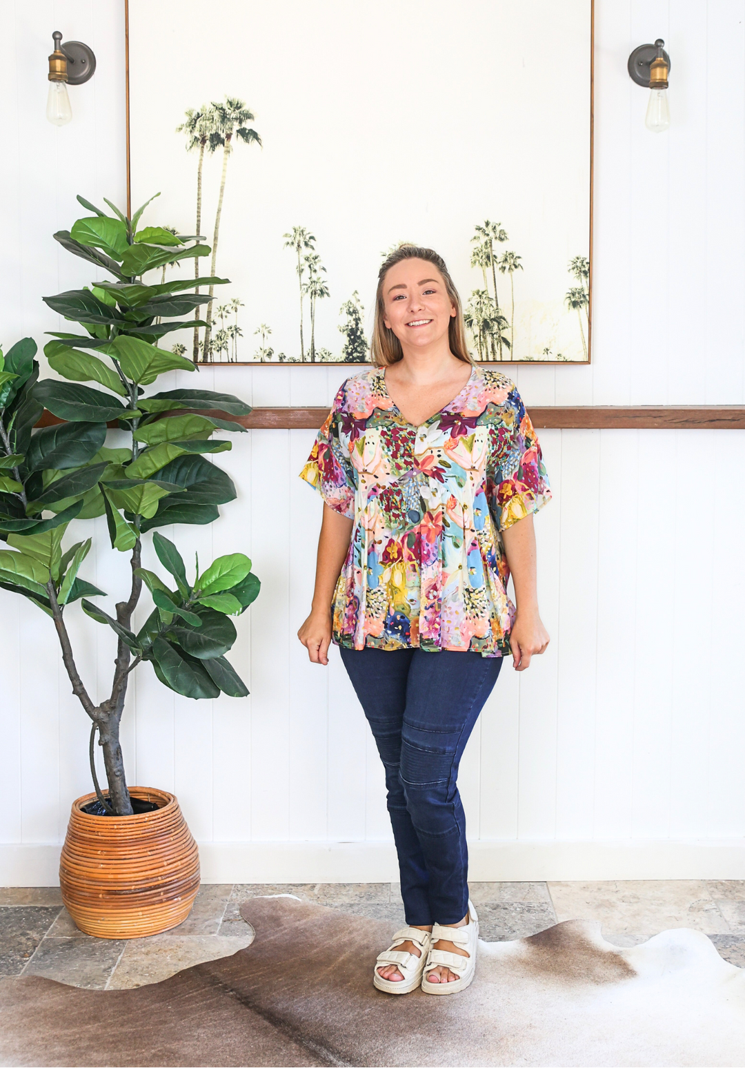 Remi Top Petal Print - Daisy’s Closet