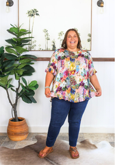 New Look Mila Top Petal Print