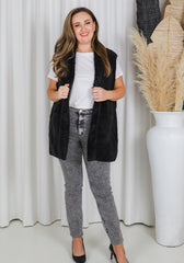 Teddy Vest Black