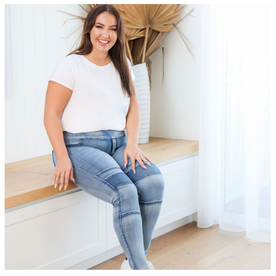 Ladies Online Clothing Boutique - Pull On Denim Jeans - Ladies Online Fashion Australia - Daisy's Closet