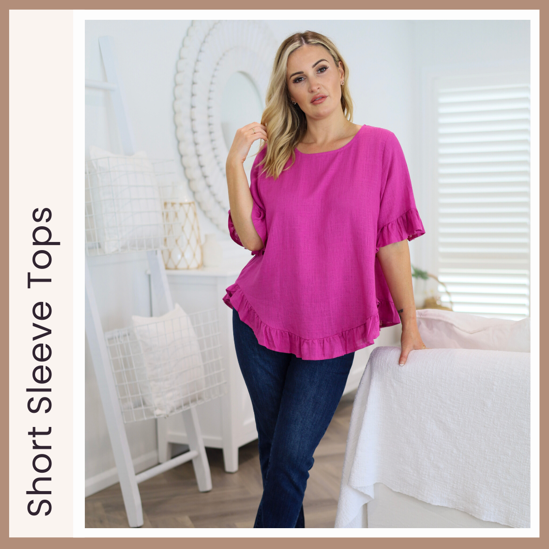 Ladies Short Sleeve Tops - Sizes 6 - 26 - Ladies Online Clothing Boutique - Daisy's Closet