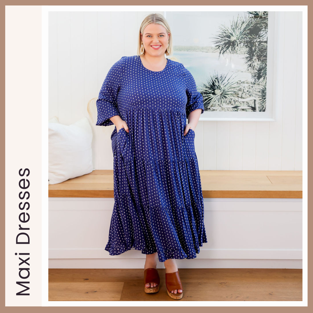 Ladies Maxi Dresses - Sizes 6 - 26 - Short Sleeve Dress - Long Sleeve Dress - Maxi Dress Bump + Breastfeeding Friendly - Daisy's Closet