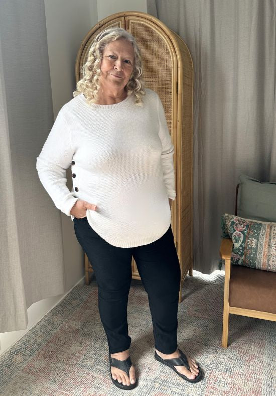 Stella Knit Jumper White