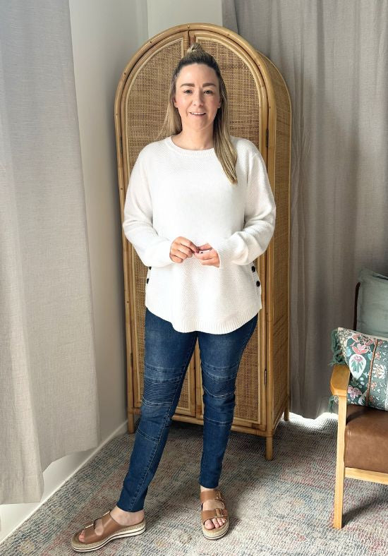 Stella Knit Jumper White