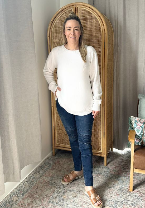 Stella Knit Jumper White