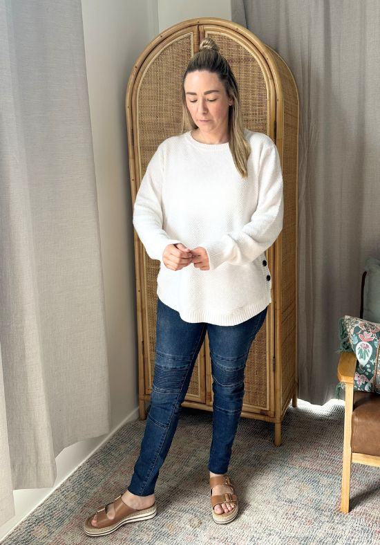 Stella Knit Jumper White