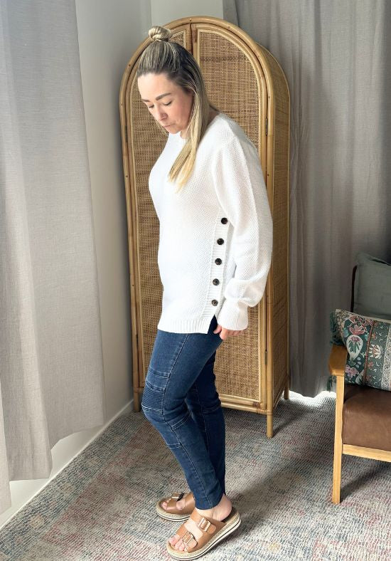 Stella Knit Jumper White