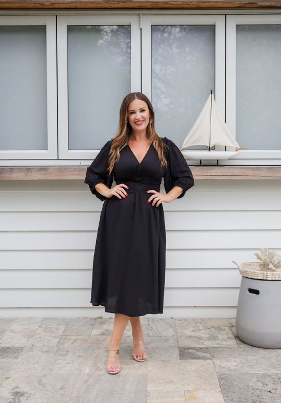 Evelyn Dress Black - Daisy’s Closet