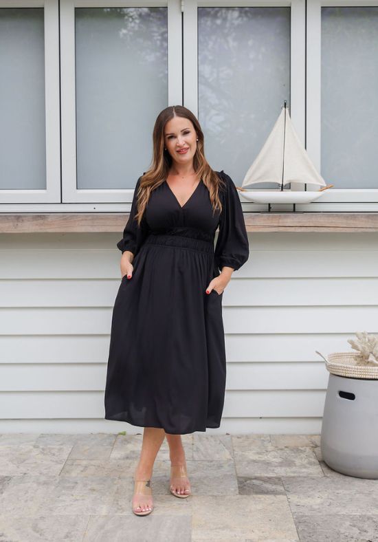 Evelyn Dress Black - Daisy’s Closet