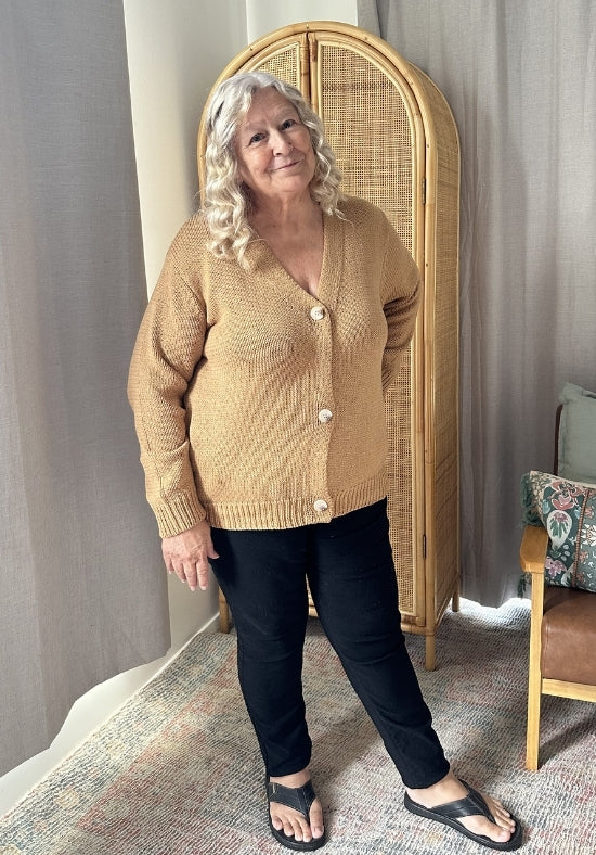 Harper Cardigan Caramel