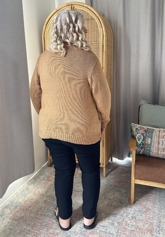 Harper Cardigan Caramel