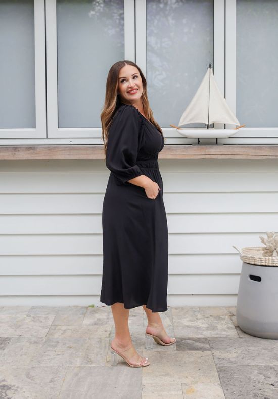 Evelyn Dress Black - Daisy’s Closet