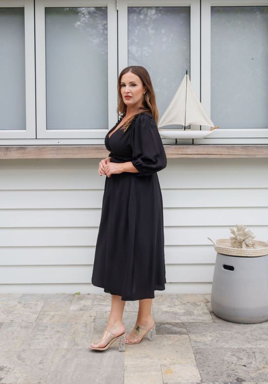 Evelyn Dress Black - Daisy’s Closet