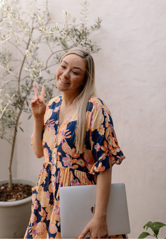 Sunny Dress Navy Paradise Print