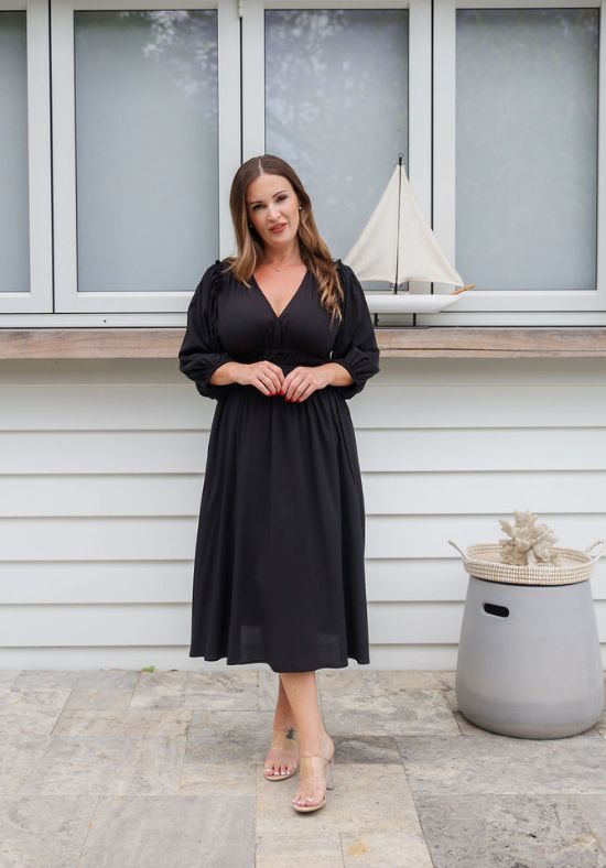 Evelyn Dress Black - Daisy’s Closet