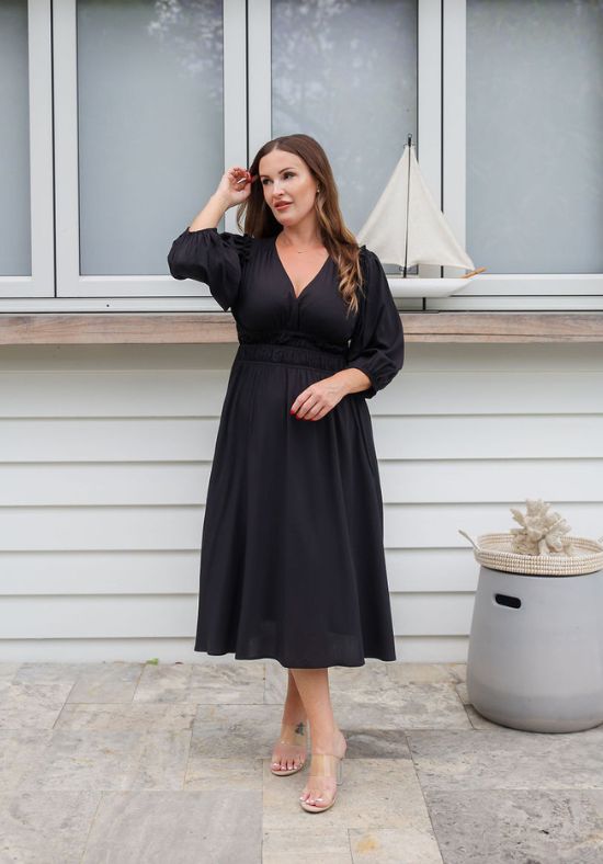 Evelyn Dress Black - Daisy’s Closet