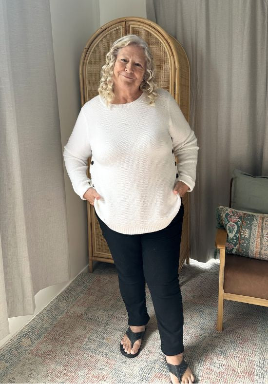 Stella Knit Jumper White