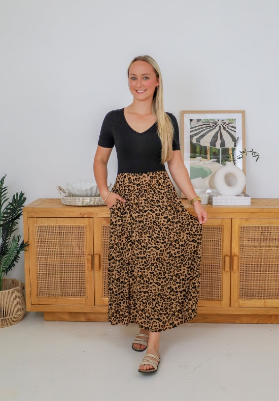 Cleo Dress Leopard Print