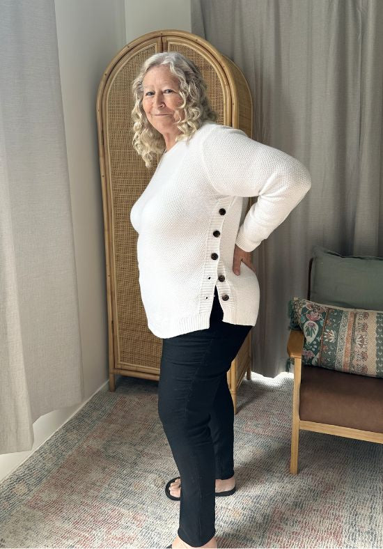 Stella Knit Jumper White