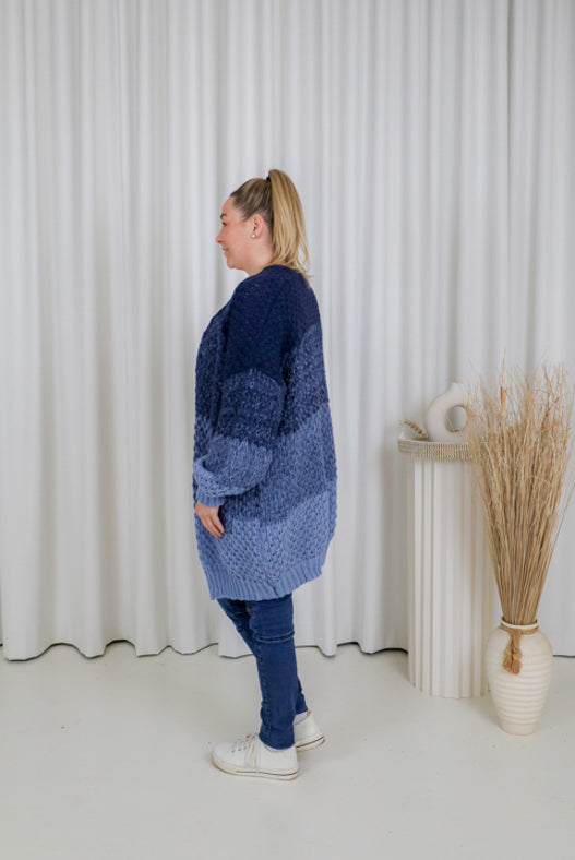 Indie Cardigan Blue Hues