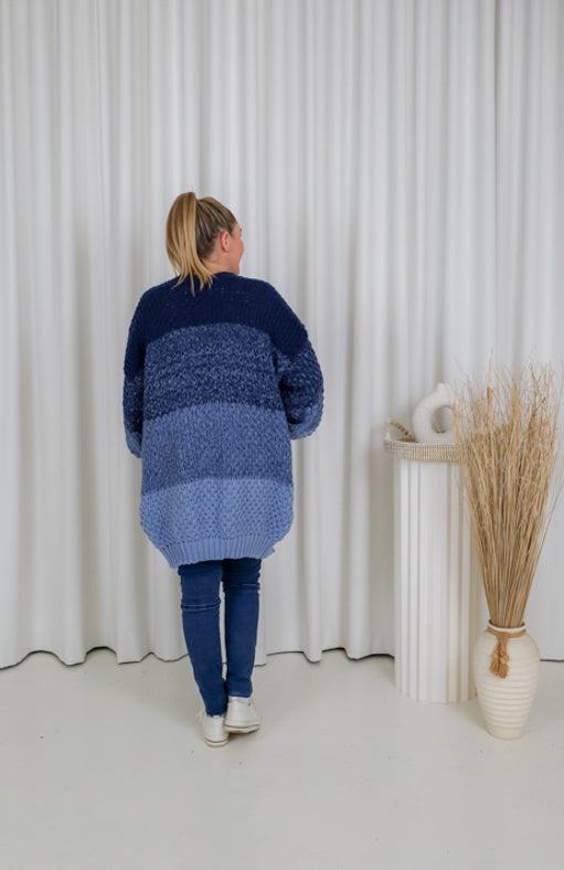 Indie Cardigan Blue Hues