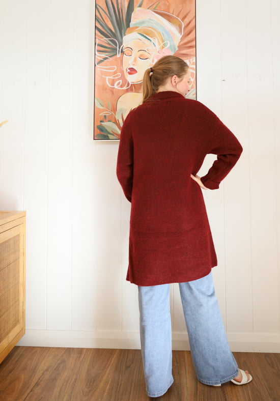 Sienna Cardigan Wine