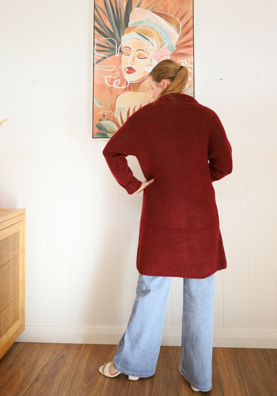 Sienna Cardigan Wine
