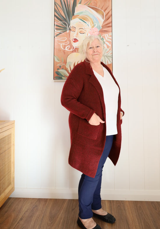 Sienna Cardigan Wine