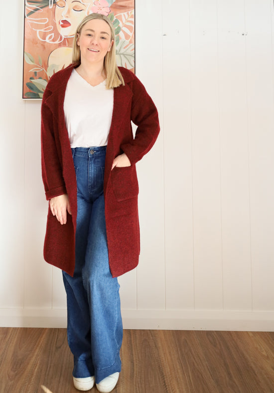 Sienna Cardigan Wine