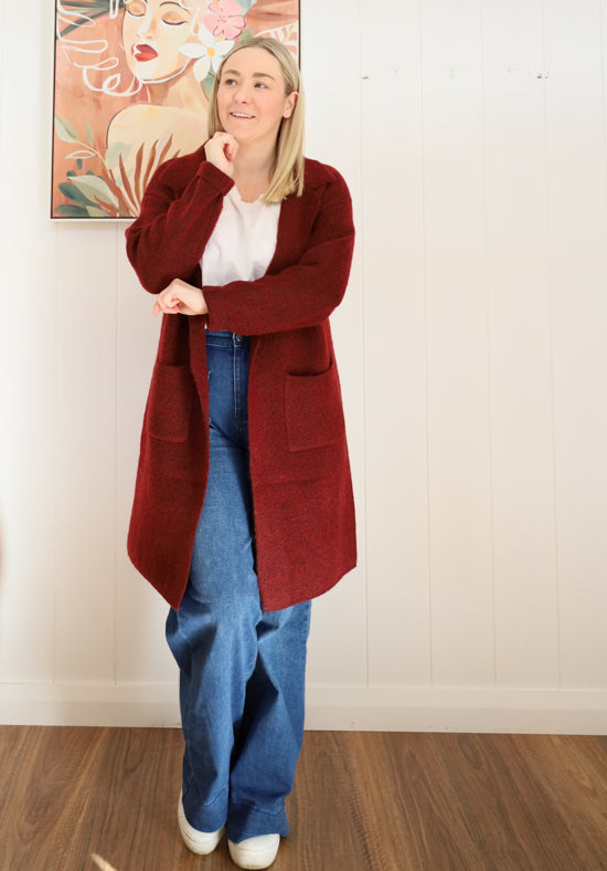 Sienna Cardigan Wine