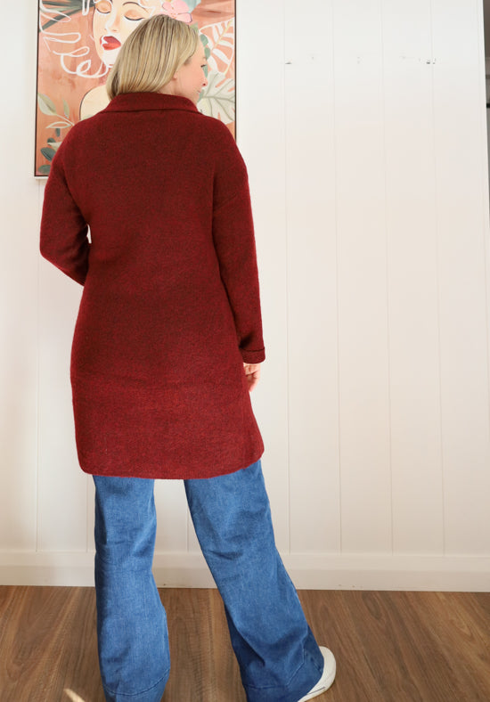 Sienna Cardigan Wine