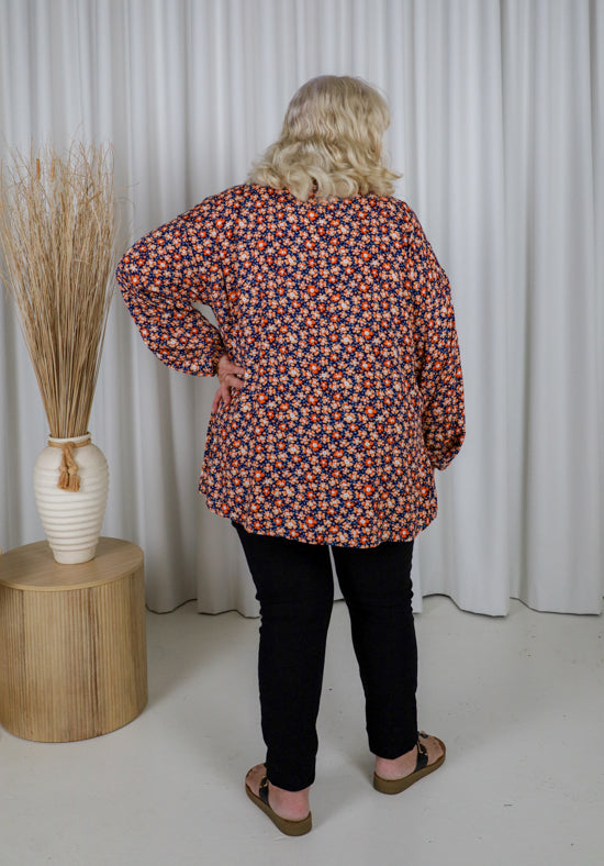 Remi Top Long Sleeve Daisybell Print