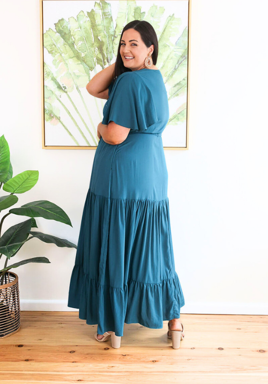 New Gracie Maxi Dress Emerald Green