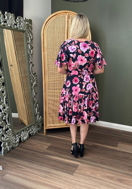 New Tommy Dress Pink Floral - Daisy’s Closet