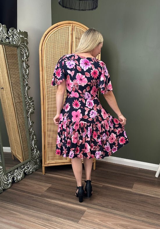New Tommy Dress Pink Floral - Daisy’s Closet