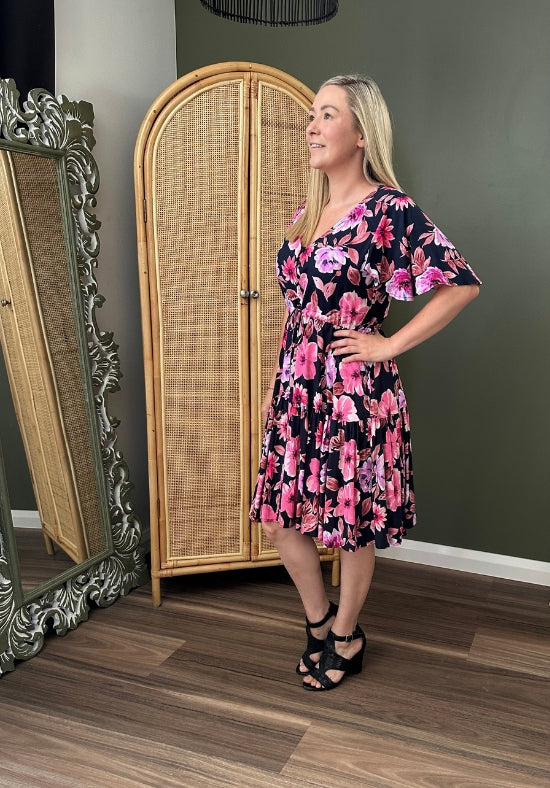 New Tommy Dress Pink Floral - Daisy’s Closet