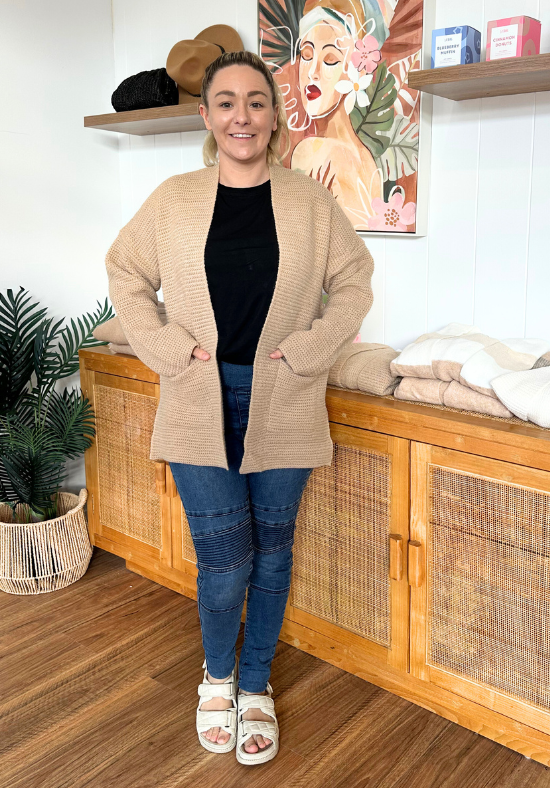 Callie Cardigan - Biscuit