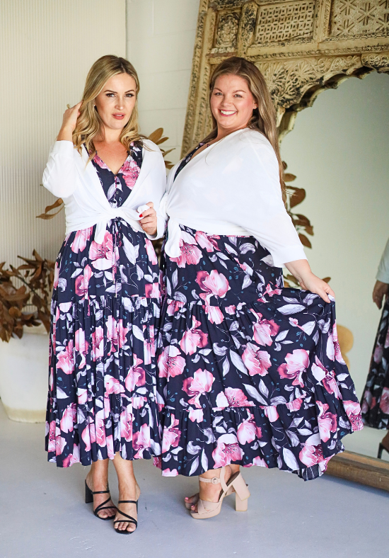 Ladies Maxi Dress - Floral Print - Demi Maxi Dress - Daisy's Closet