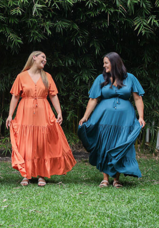 New Gracie Maxi Dress Rust