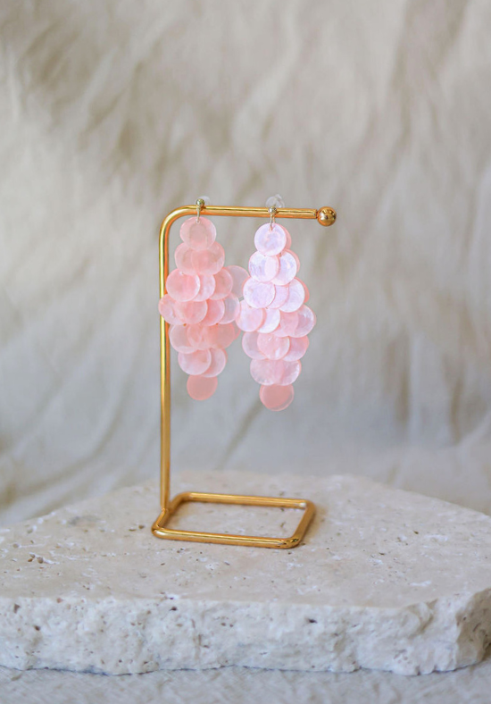 Mermaid-Peach Earrings