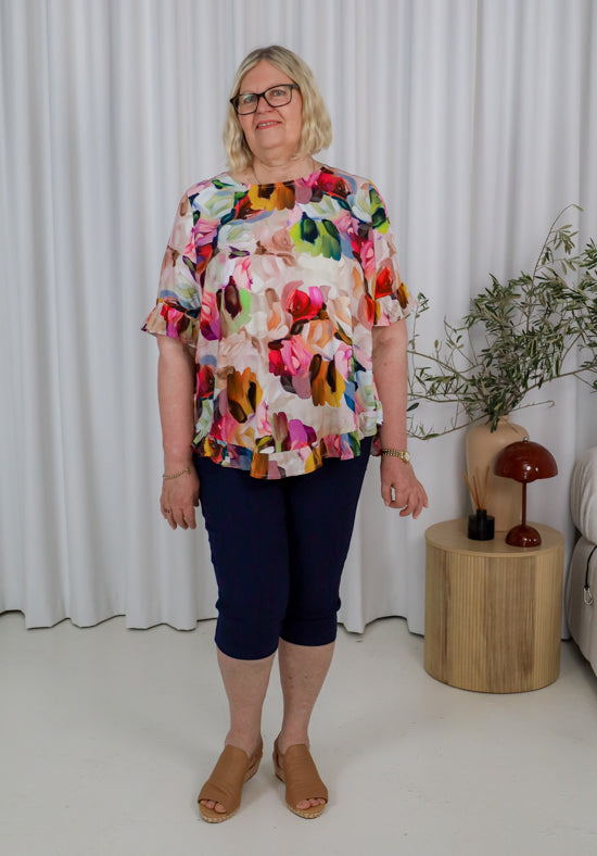 New Look Mila Top Paintbrush Print - Daisy’s Closet