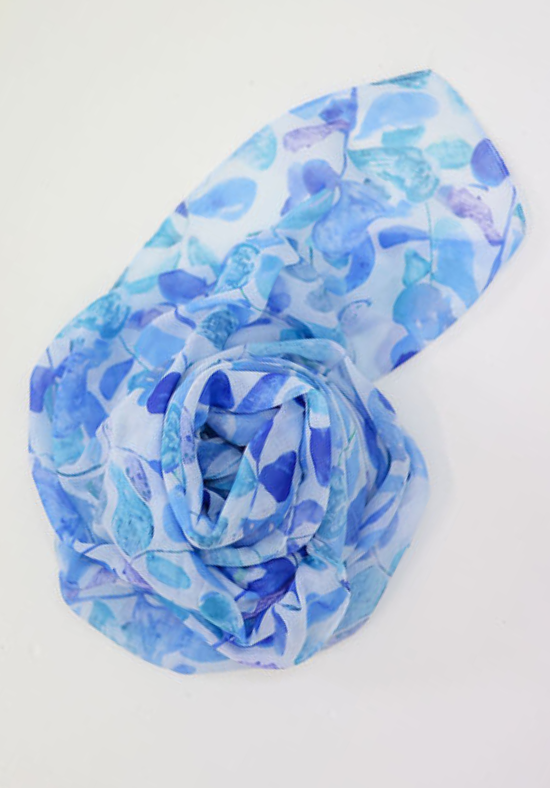 Miller Blue Vine Scarf