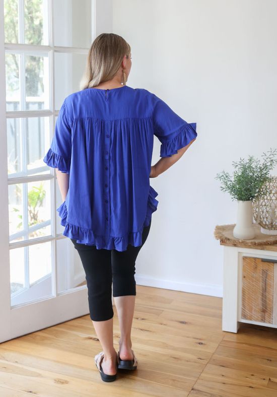 New Look Mila Top Cobalt Blue