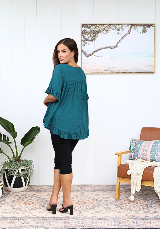 New Look Mila Top Emerald Green