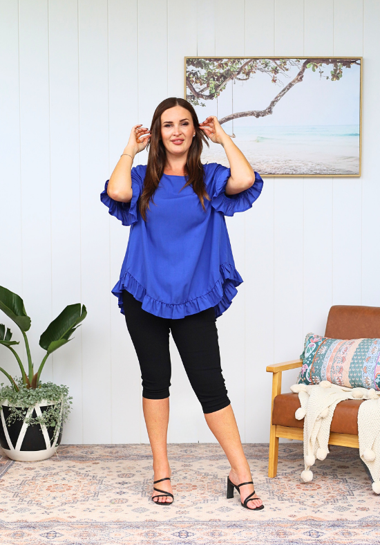 New Look Mila Top Cobalt Blue