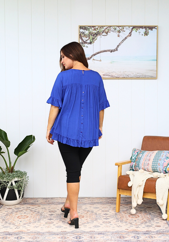 New Look Mila Top Cobalt Blue