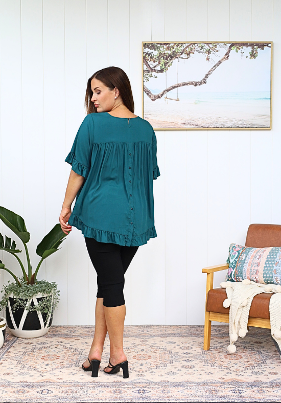 New Look Mila Top Emerald Green